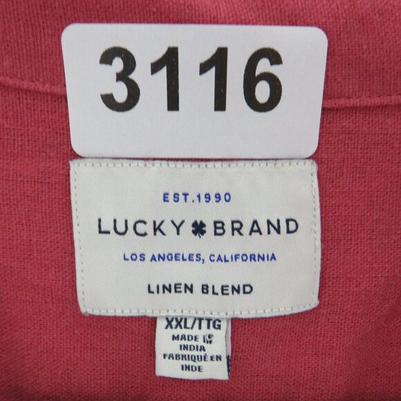 Lucky Brand* Men's Short Sleeve Button Down Chest Pocket Shirt~ Size XXL - Picture 3 of 12